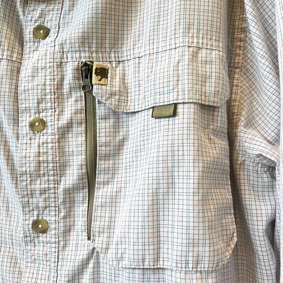 Buffalo Jackson Trading Co Long Sleeve Pink Check Button Up Fishing Shirt Sz XL - Picture 5 of 9